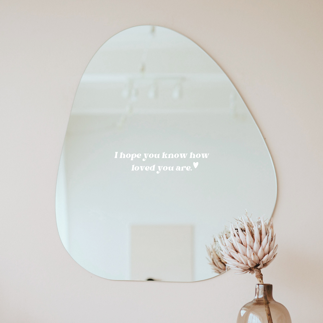 "I hope you know how loved you are" Aufkleber | Sticker